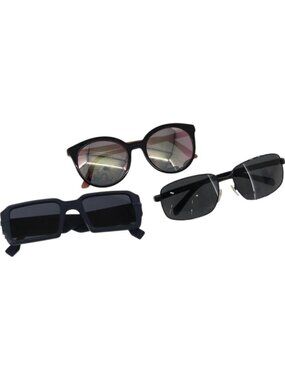 PRADA Fendi Sunglasses plastic 3 Set Pink Black Navy